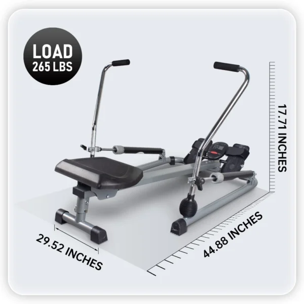 Adjustable Resistance Hydraulic Rowing Machine