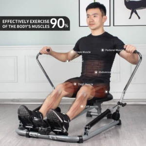 Adjustable Resistance Hydraulic Rowing Machine