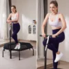 Fitness Rebound Trampoline with Adjustable Handlebar