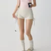 Women Ruched Sports Shorts