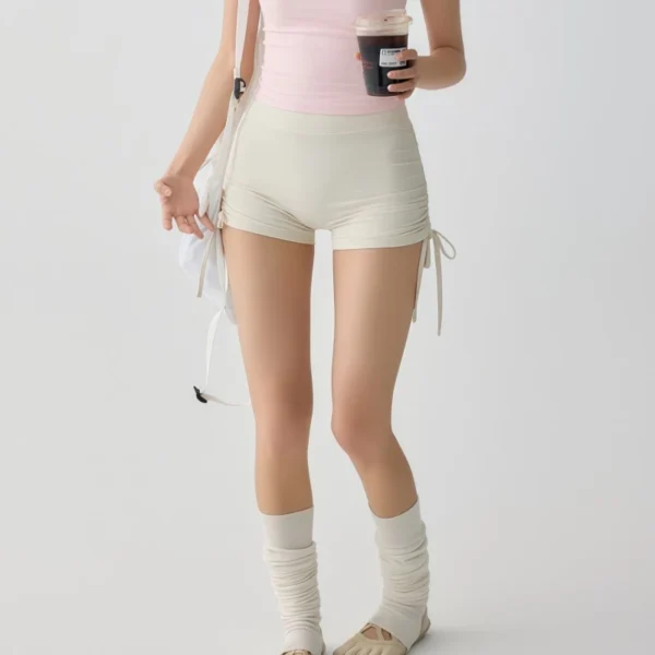Women Ruched Sports Shorts