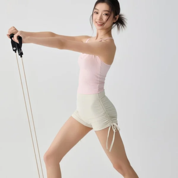 Women Ruched Sports Shorts