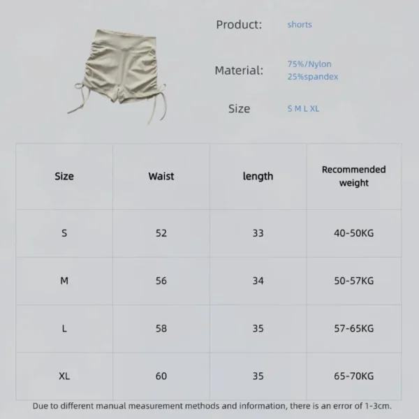 Women Ruched Sports Shorts
