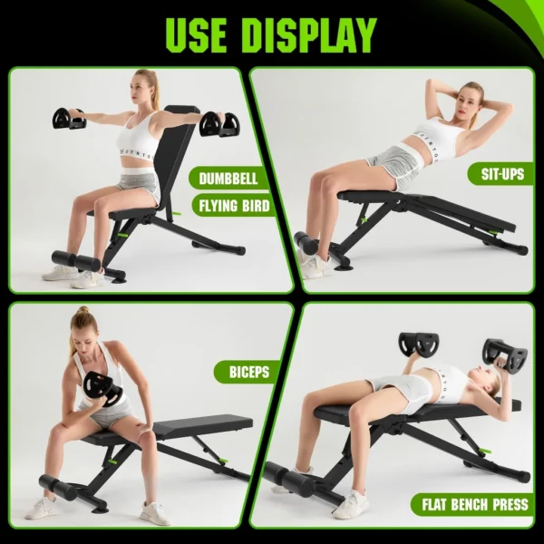 Foldable Weight Bench for Training