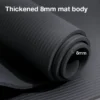 NBR 8mm Anti Slip Yoga Mat