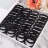 Black Elastic Hair Ties 10pcs