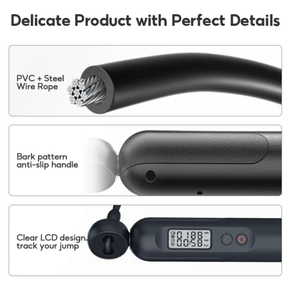 Smart Digital Jump Rope with LCD Counter