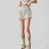 Women Pleated Sports Shorts